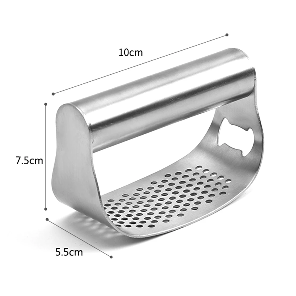 

Kitchen Manual Garlic Press Rocker Stainless Steel Garlic Crusher Garlic Mincer Presses Ginger Press Squeezer Kitchen Gadgets