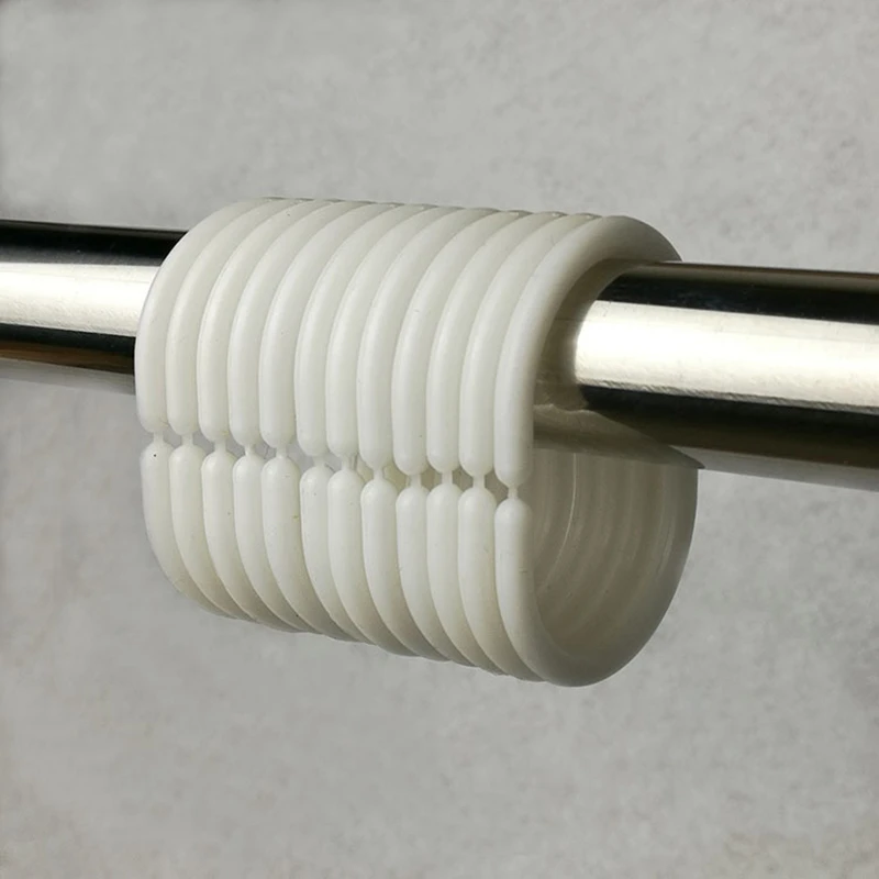 

12 Pcs/Packs C-type Hooks Shower Curtain hook Bathroom Glide Ring Bath Drape Loop Clasp PVC Hooks Shower Curtain Hooks