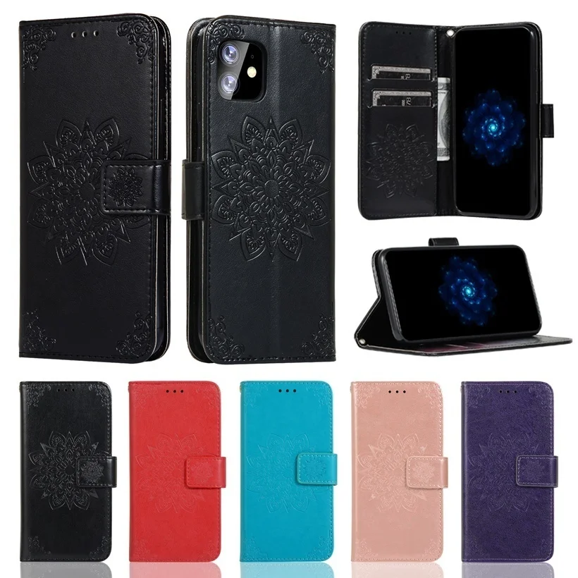 Для iphone 11 Pro Max кожаный флип-чехол с цветочным рисунком для iphone 7, 8 Plus, 6, 6 S, чехол-кошелек для iphone X, XR, XS, чехол s, роскошный чехол-книжка из искусственной кожи