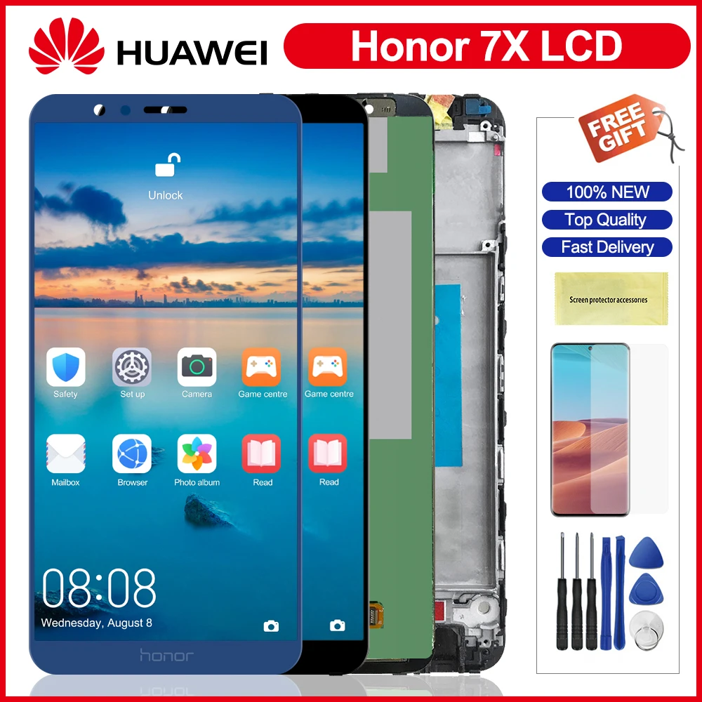 5 93 ''для Huawei Честь 7X ЖК дисплей сенсорный экран дигитайзер собраний Замена для