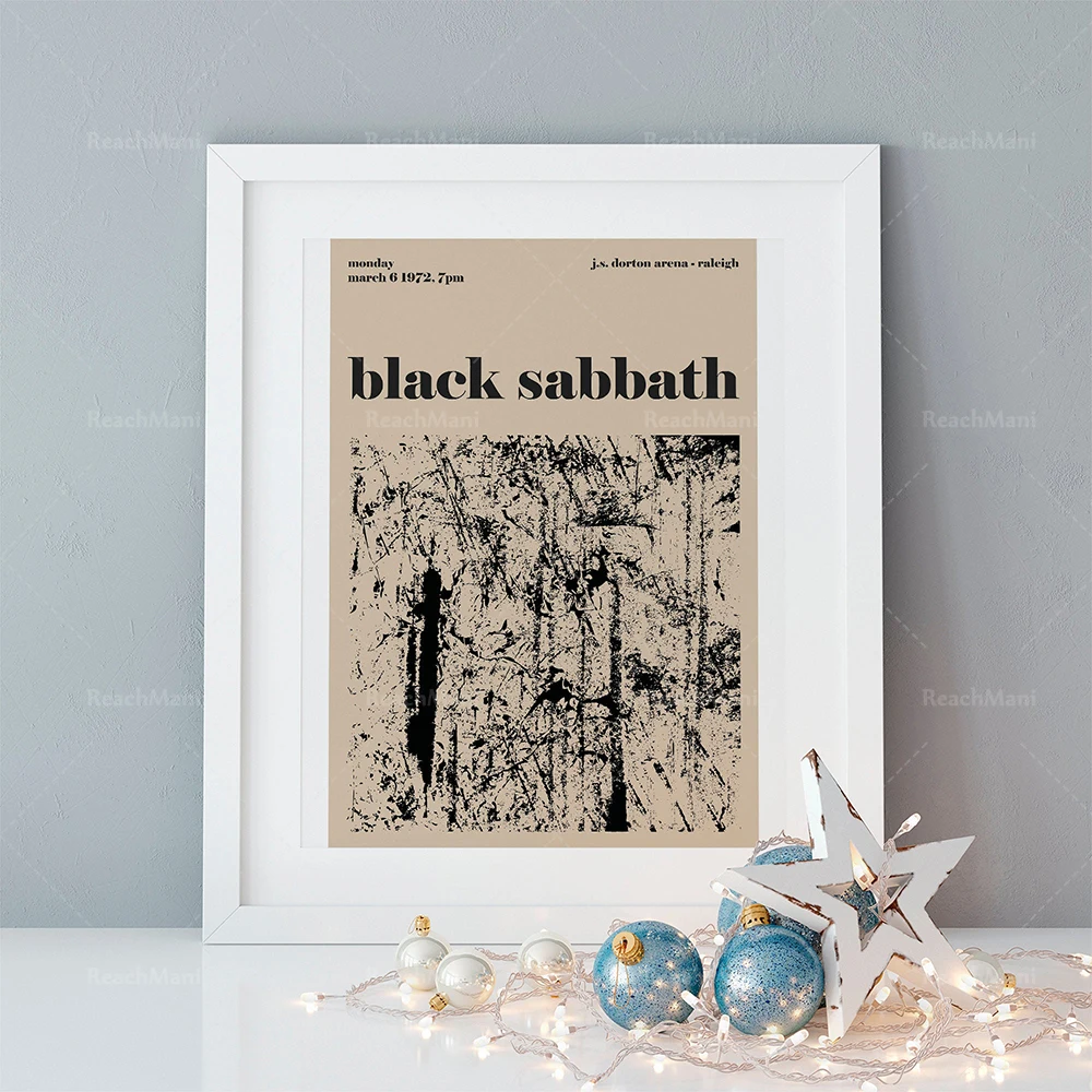 

Henri Matisse Black Sabbath Poster\modern abstract art\ Minimalist Illustration