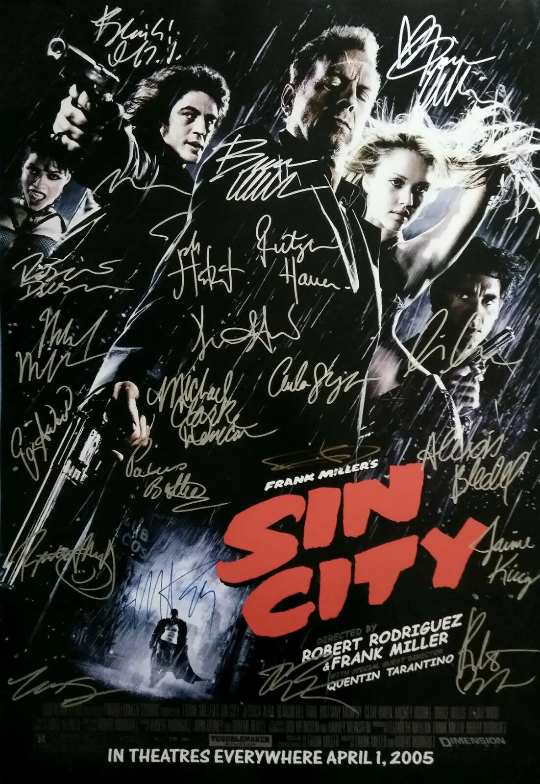 

SIN CITY MOVIE Signed Photo Art Film Print Silk Poster for Your Home Wall Decor 24x36inch