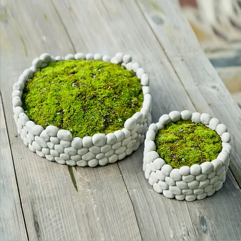 Каменный горшок силиконовая форма бетонный цветочный плесень | Дом и сад