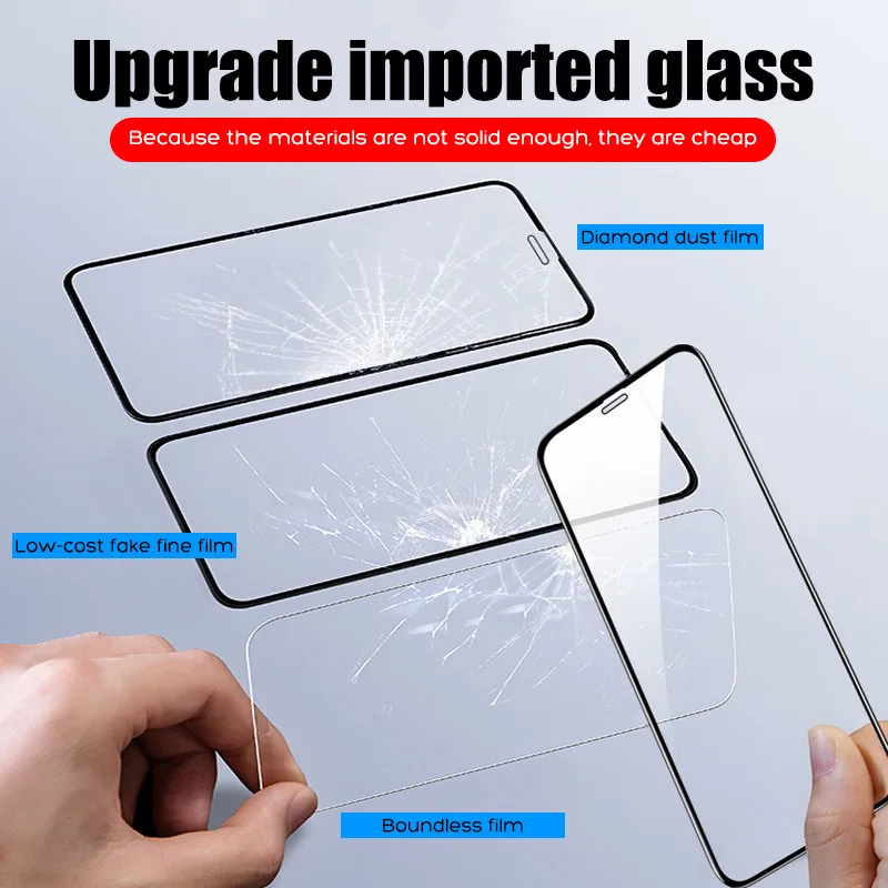 200D полное покрытие закаленное стекло для iphone 11 Pro X XR XS MAX стекло iphone 11 Pro защита экрана защитное стекло на iphone 11