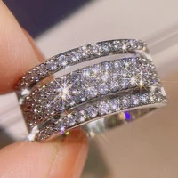 new s925 rings interweave design zirconia wedding jewelry for women valentine present anniversary christmas gift wholesale