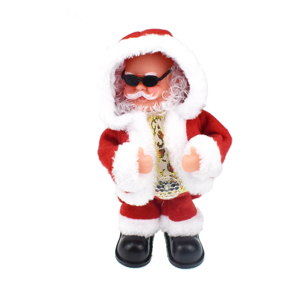 Новые рождественские украшения электрический с качающейся головой танцевальная