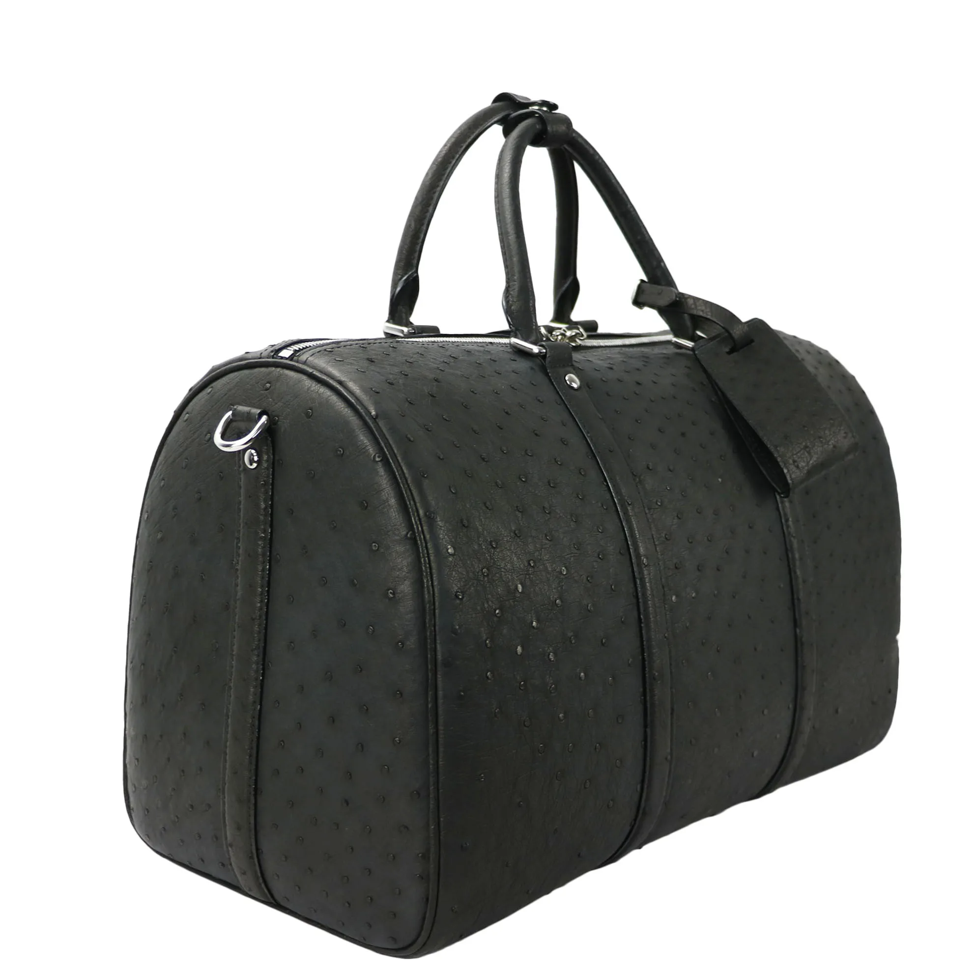 Дорожная Спортивная Сумка из 100% натуральной кожи страуса вместительная сумка