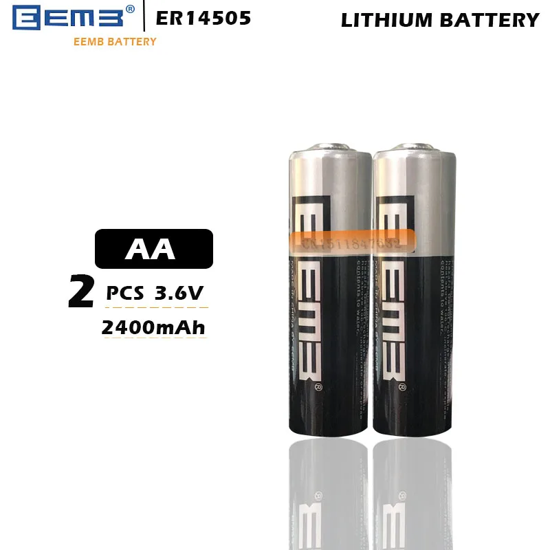 2 шт./лот EEMB ER14505 ER14505H AA 3 6 V 2400mAh литиевая батарея smart meter батарея|Батарейки| |