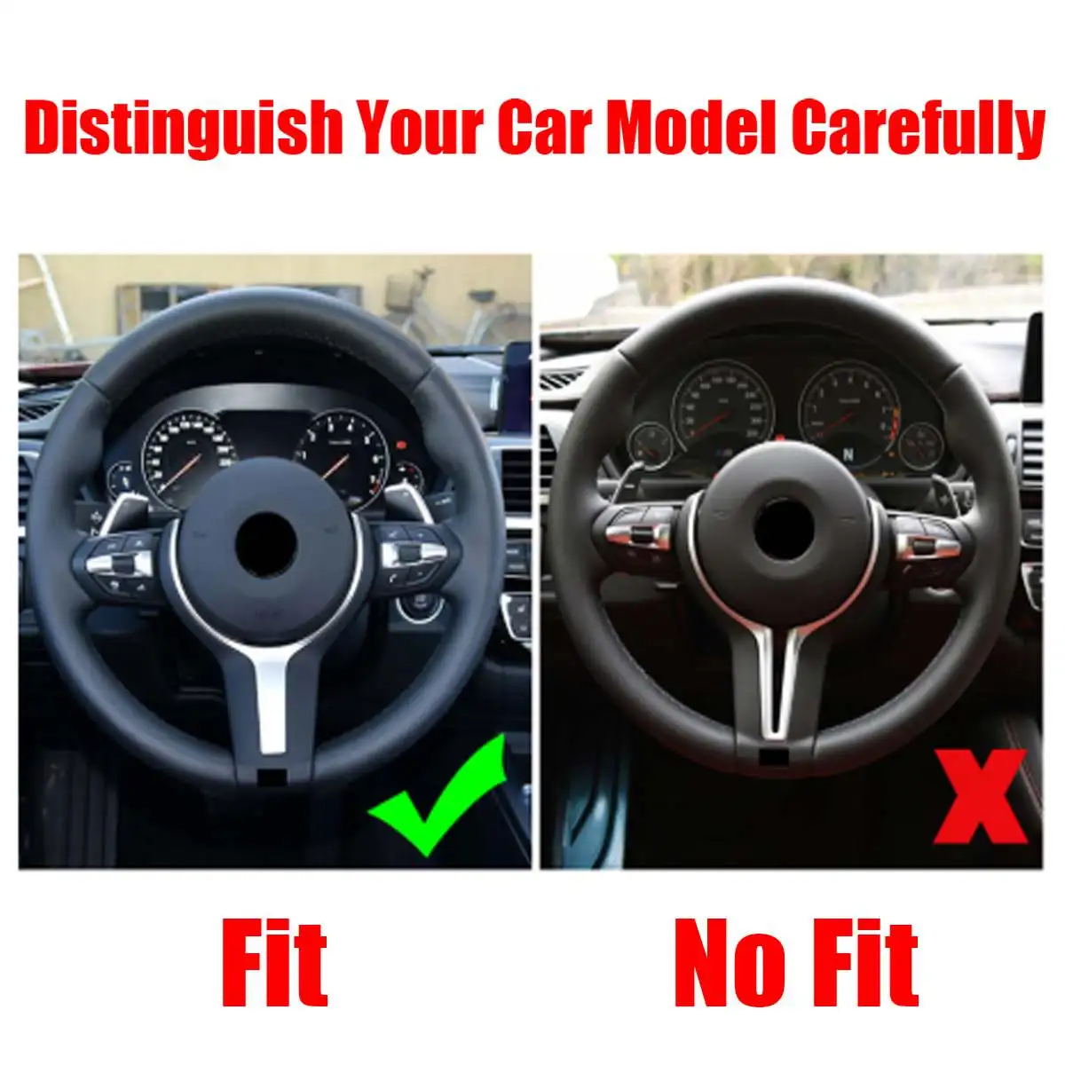 Для BMW F20 F22 F21 F30 F32 F33 F36 F06 F12 F13 X5 F15 X6 F16 M Sport карбоновая отделка рулевого