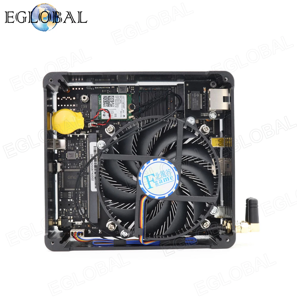 Eglobal игровой Мини ПК 2 SODIMM DDR4 до 64 Гб Intel Core i9/i7/i5 Вентилятор охлаждения компьютер