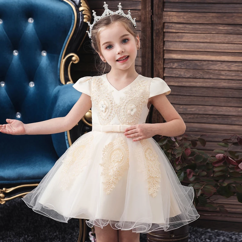 Детское официальное платье для девочек одежда с цветочным рисунком торжества