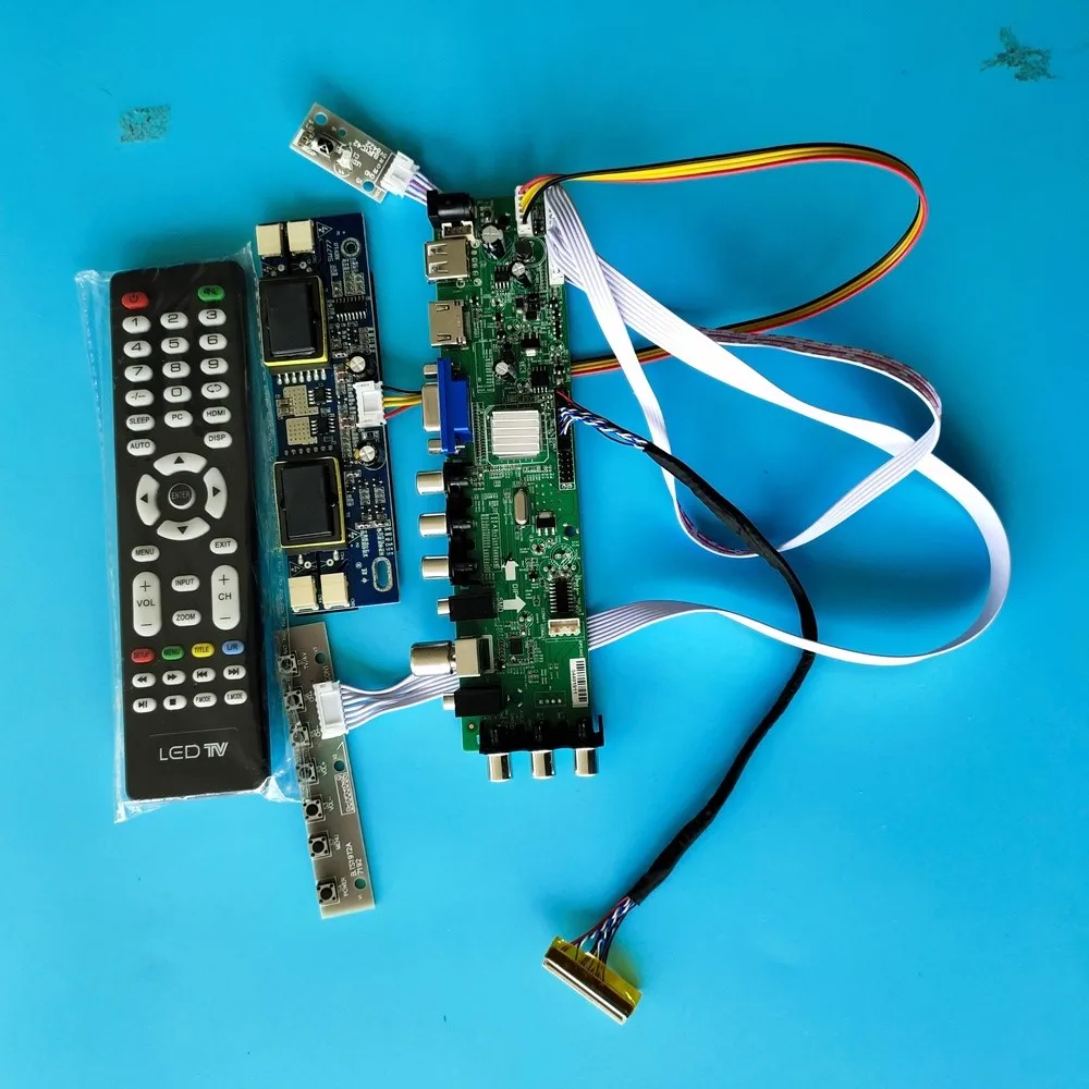

Kit for LTM170EU-L32 1280X1024 30pin AV TV USB DVB-T2 DVB-T Controller board 4 CCFL Panel HDMI VGA Digital LCD 17"