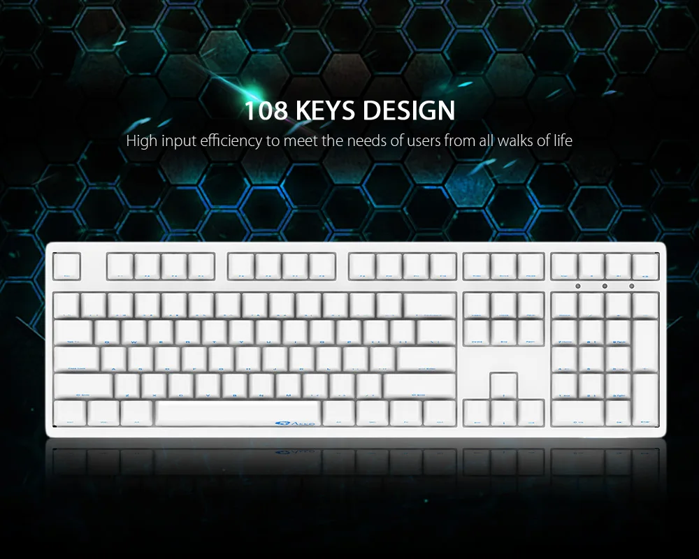 Оригинальная игровая механическая клавиатура AKKO 3108 с боковой резьбой 85% PBT 108 клавишами, Проводная компьютерная игровая клавиатура с защитой от привидения Cherry MX