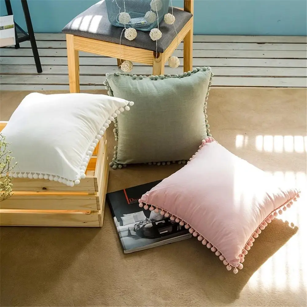 51 Хлопковая Милая одежда с Стиль Чехлы супер мягкий помпон кисточками в горошек