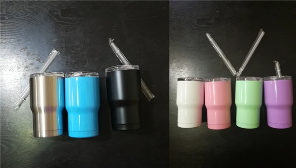 Random colors 10 шт./лот 14 унций 400 мл детская чашка кофе стакан кружка для чая и воды 18/8 нержавеющая сталь Изолированный Вакуумный Термос с двойными стенками staw - Цвет: Random colors