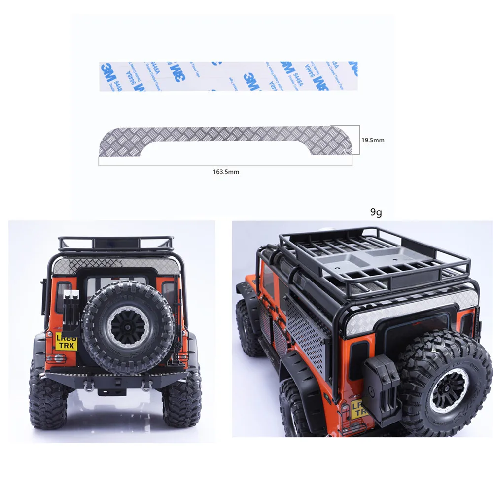 Декоративная панель для задней крыши из нержавеющей стали защитная пластина Traxxas