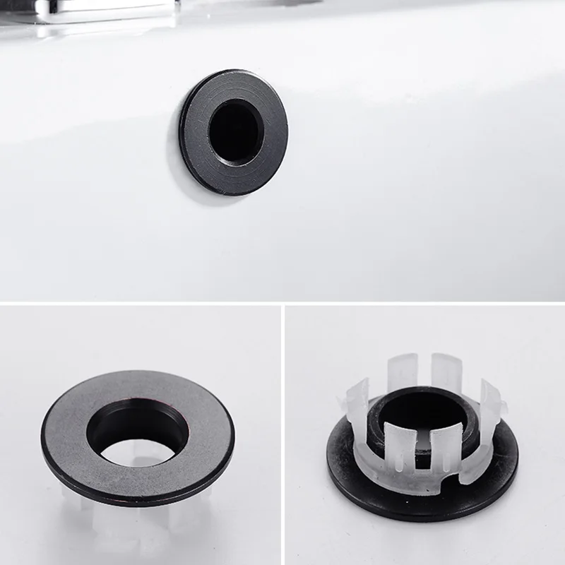 Круглая переливная Крышка для раковины медная вставка хромированное кольцо