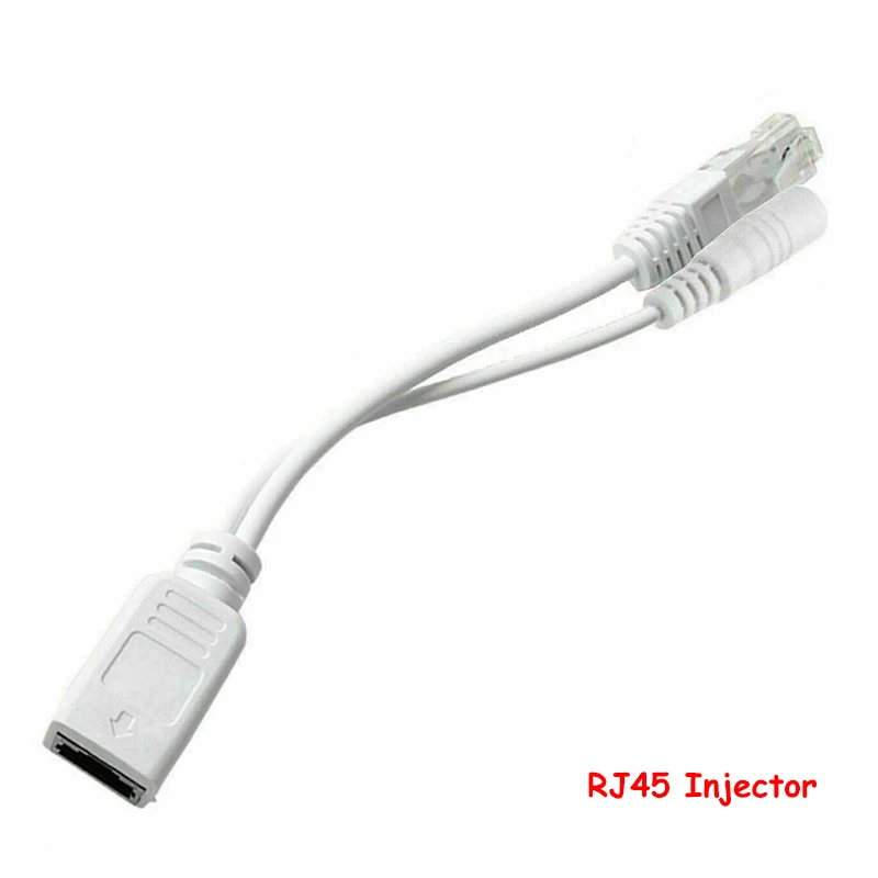 Кабель POE для IP камеры Пассивный адаптер Power Over Ethernet разветвитель инжектор RJ45