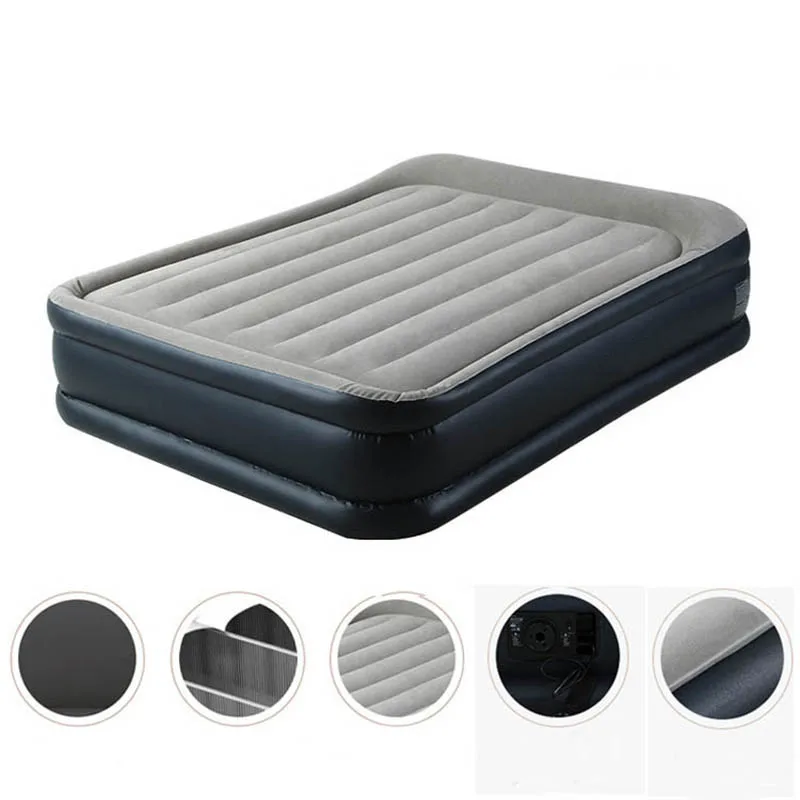 Электрический насос для кемпинга 152*203*43 см встроенный воздушный матрас надувная