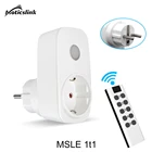 Беспроводной пульт дистанционного управления MSLE с европейской вилкой RF 433 МГц, переключатель розетки, аксессуары для электрической розетки, программатор 220 В, умная розетка