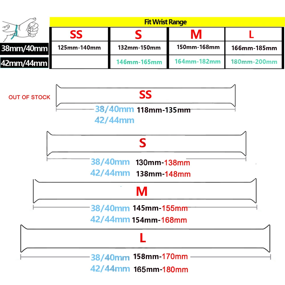 

New Nylon Elastic Strap for Apple Watch 6 Se Band for IWatch Serie 5 4 3 Belt Bracelet Braided Solo Loop 38mm 40mm 42mm 44mm