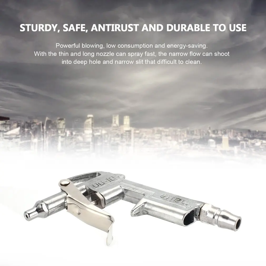 

Multi-purpose Air Compressor Duster Air Blow Gun Alloy Nozzle Spray Gun Handle Air Duster Cleaning Handy Tool