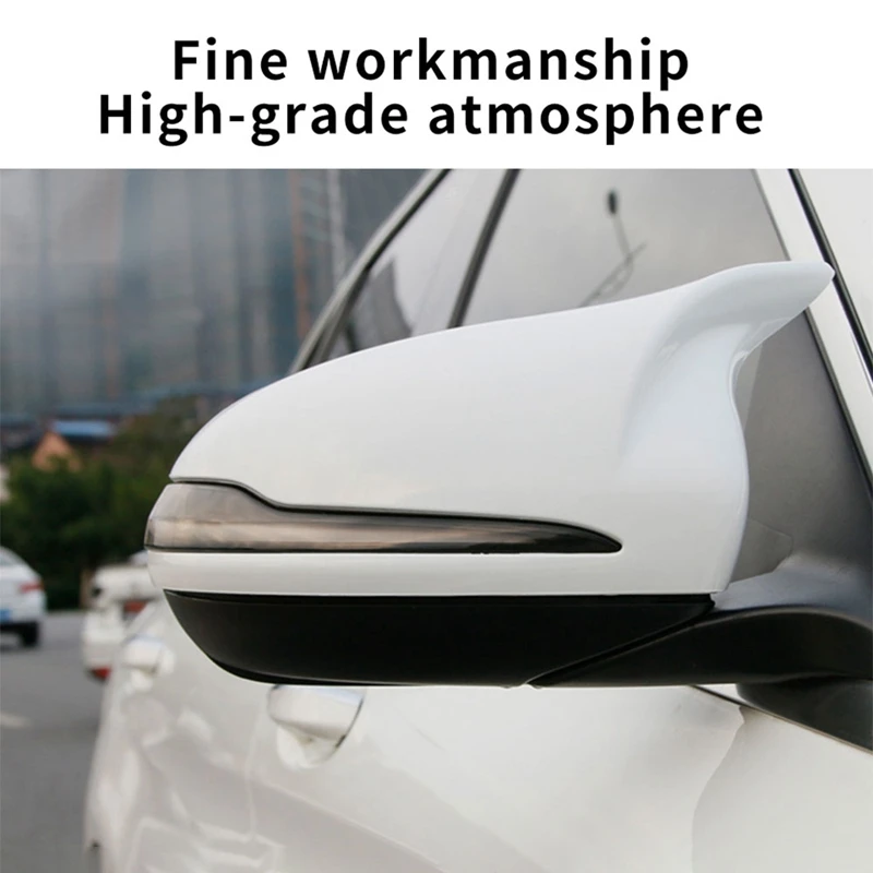 

for Mercedes Benz B C Class W205 W213 W253 ABS Side Rear View Mirror Cover Trim Horned Style