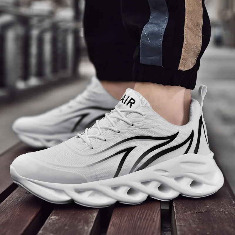 Легкая Беговая обувь мужские кроссовки дышащая повседневная удобный