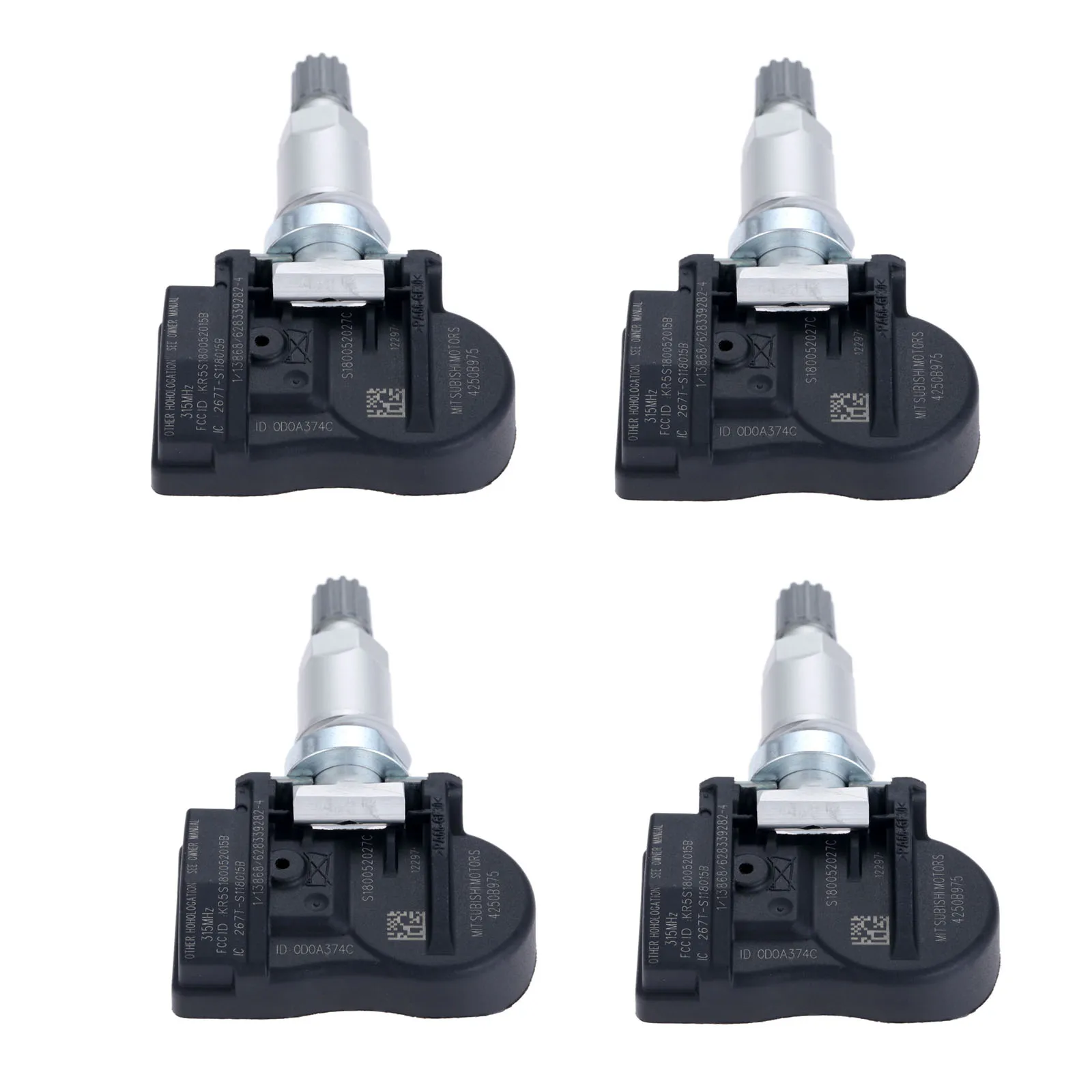 

4Pcs Auto 315MHZ TPMS Tire Pressure Monitor System Sensor 4250B975 4250B668 for Mitsubishi Lancer Outlander Sport 2011-2017 2010