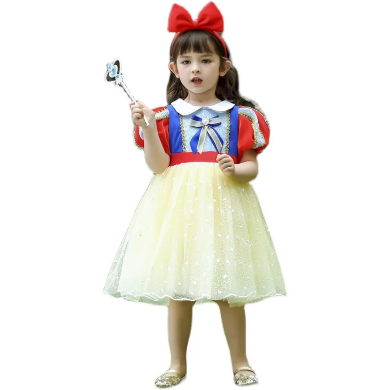 

4PCS Baby Spanish Vintage Clothing Girls Lolita Dress Toddler Girl Princess Dresses Children's Day Birthday Party Ball Gown