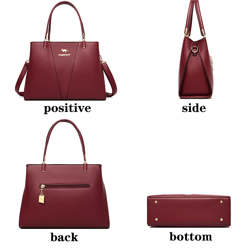 2021 Elegant Shoulder Bag Women's Designer Luxury Handbags Casual Large Capacity Messenger Bag Ladies Pure Color Simple Handbags