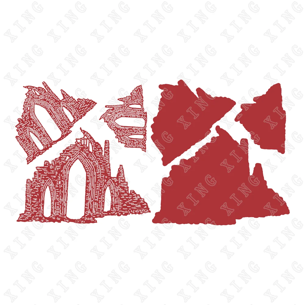 

Two Red Robins Under the Arch New Craft Metal Cutting Dies Scrapbook Diary Decor 3D Embossing Folders Diy Greeting Card Handmade