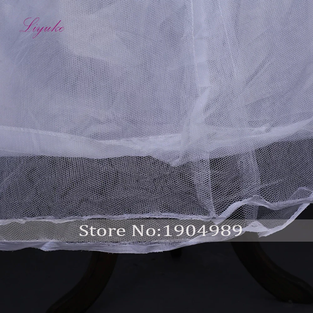 Liyuke Свадебная юбка используемая для линии свадебное платье 3 Hoops белый Brautunterrock |