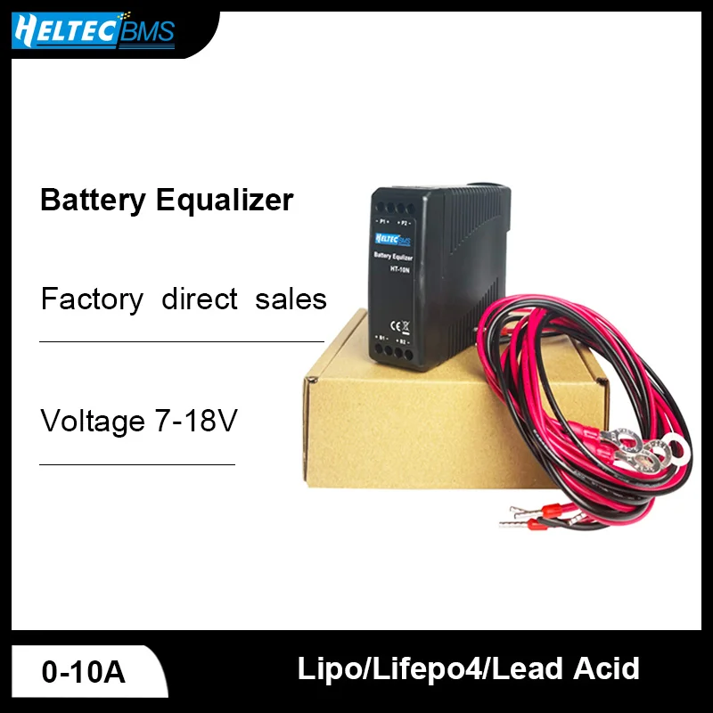 

Heltec 12V Lead Acid Battery Equalizer 10A Active Balancer Lipo/Lifepo4 Connected in Parallel Series Meter for 24/36/48V/96V