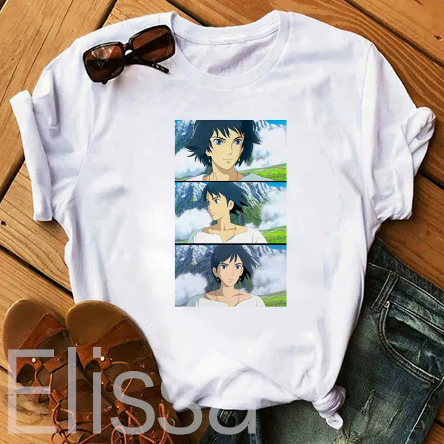 

Howl's Moving Castle t shirt Studio Ghibli femme Japanese cartoon Anime women tshirt t-shirt Miyazaki Hayao clothes female kawai