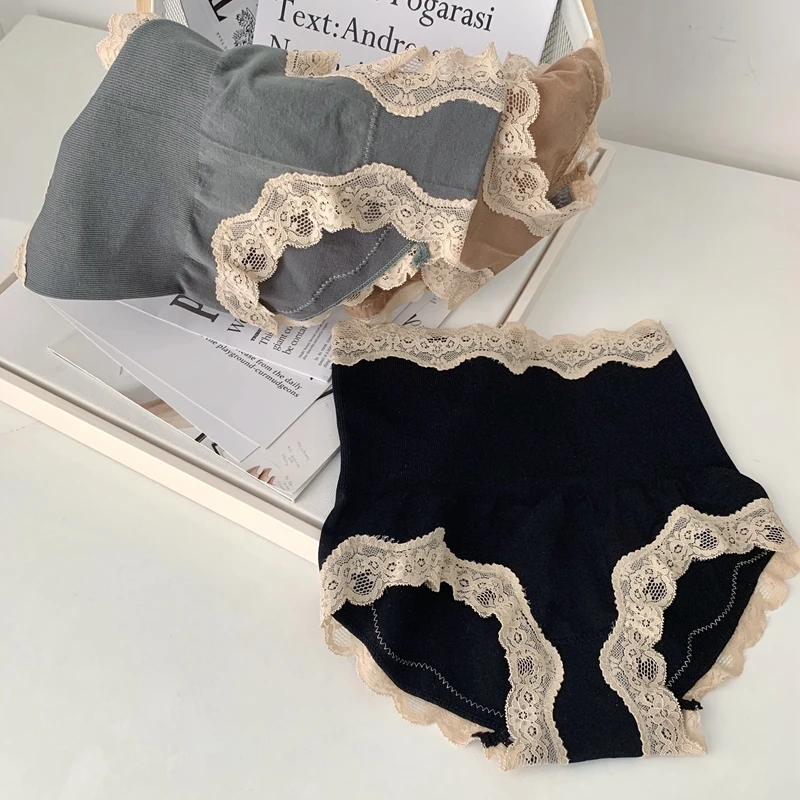 

Sexy Lace Women Panties Waist Trainer Butt Lifter Briefs Underwear High Waist Pants Lingerie Female Underpants Thongs Intimates