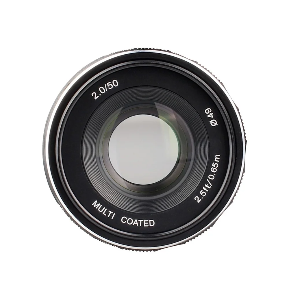 Meike 50 мм f2.0 ручная фокусировка объектива APS-C для Fujifilm Fuji XF X Крепление X-T30 X-T3 X-PRO3 XT100