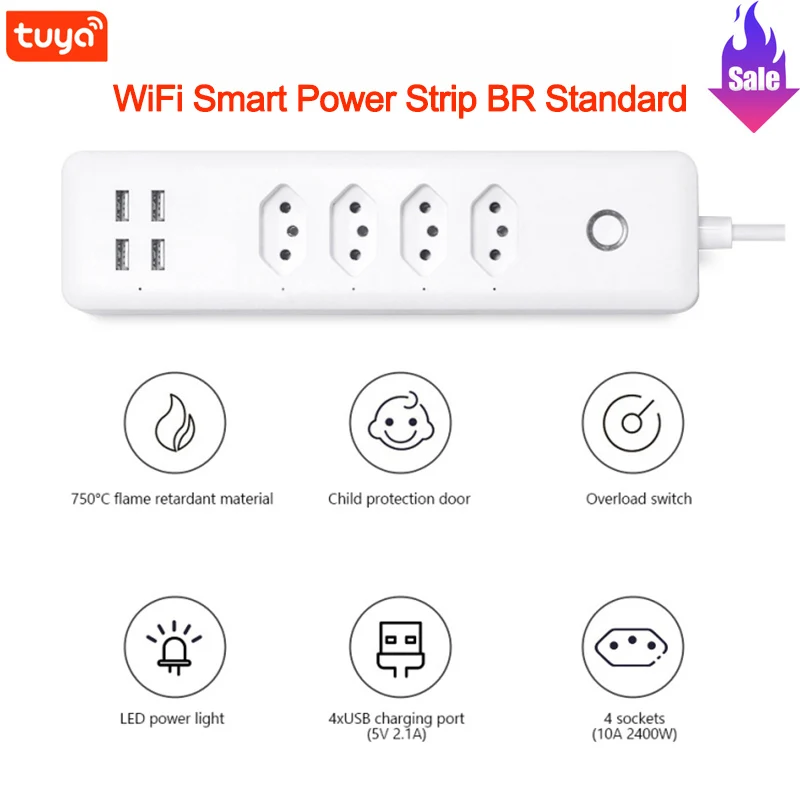 

Умный удлинитель BR с поддержкой Wi-Fi и голосовым управлением