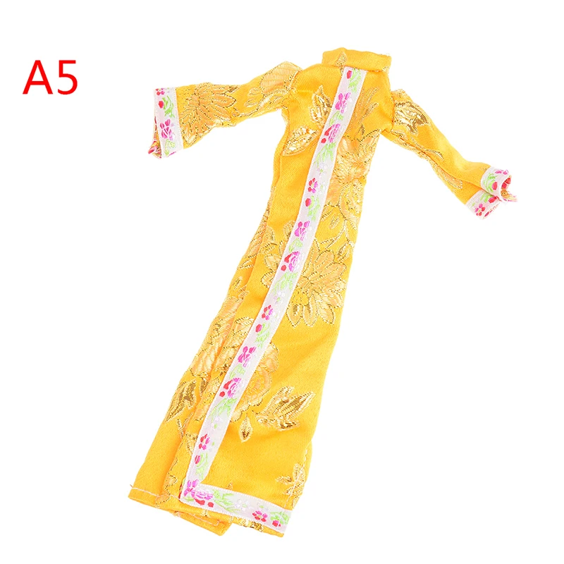 1 шт. уникальное платье Одежда для куклы китайское традиционное Cheongsam + голова