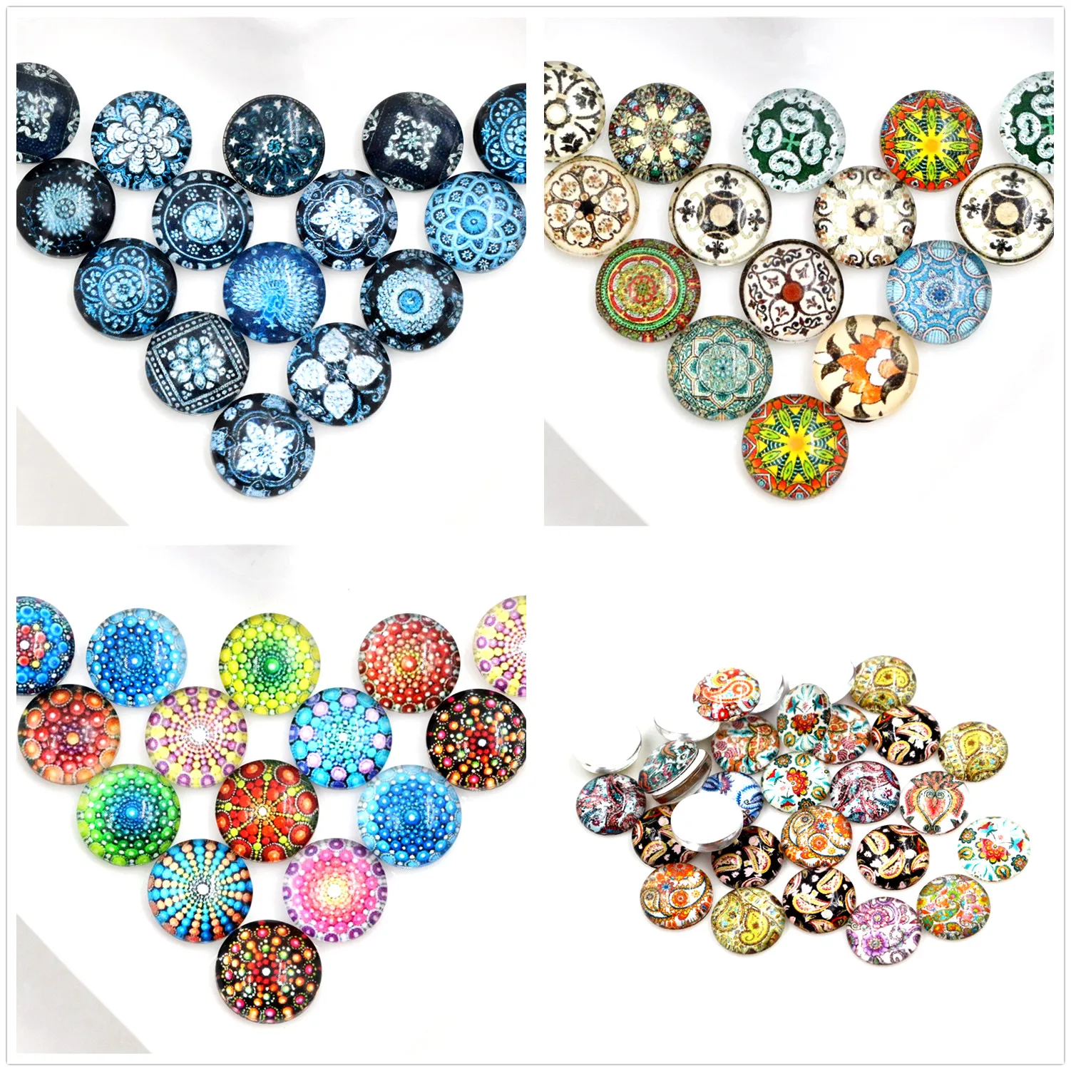 Горячая продажа 50 шт Мульти Стиль 12 мм Новая мода смешанный ручной работы фото