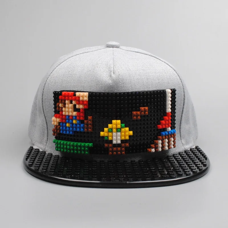 Бейсбольная кепка в стиле пэтчворк «Super Mario Bros», кепка «сделай сам», кепка Наруто, бейсболка в стиле хип-хоп, шляпа для папы для мужчин и женщин, съемная