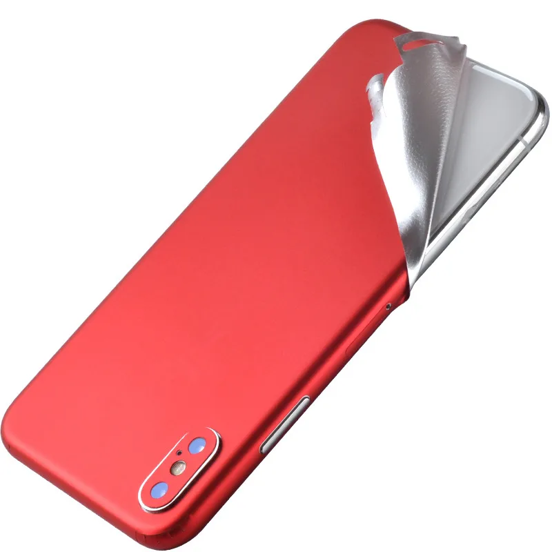 Топ продаж полный корпус конфетного цвета Наклейка чехол для iphone 5 SE 6 7 8 Plus Xs MAX Ice пленка для 6 6s протектор