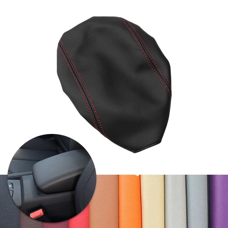 

For Audi A3 2017 2018 Car Interior Center Console Armrest Box Pad Cover Microfiber Leather Decor