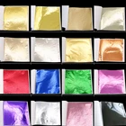 Листы из меди, 9x9 см, 100 шт., для творчества, имитация золота, серебра, бумага из фольги листьев, золочение, фольга для ногтей, дизайн сделай сам, металлическая бумага