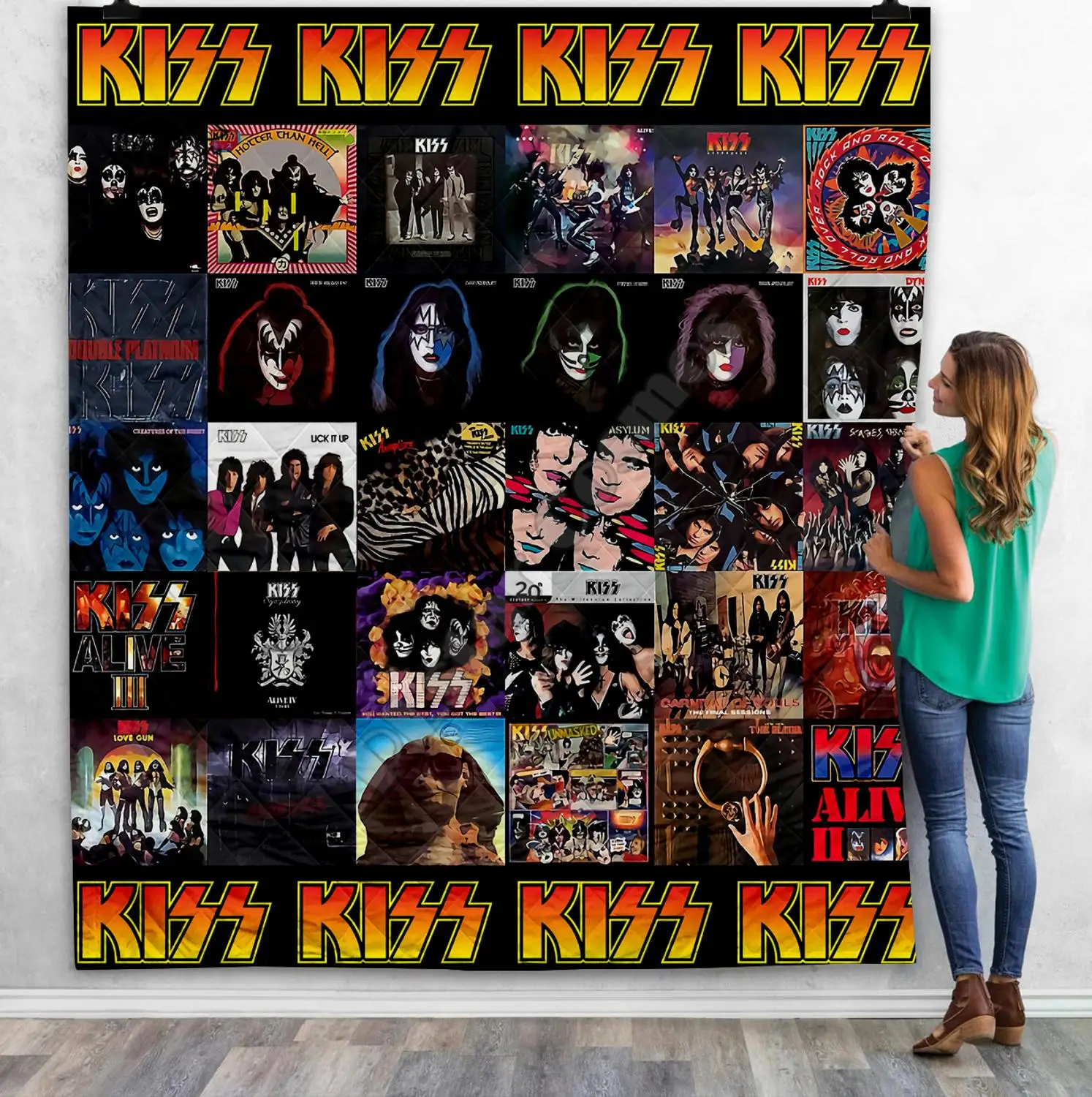 Постельное белье KISS Rock & Roll All Nite вечерние НКИ 3D одеяло для детей и взрослых мягкое