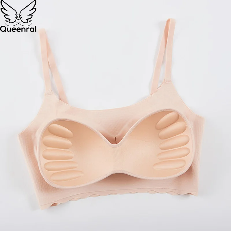 Queenral Женский комплект нижнего белья пуш ап женское нижнее белье бесшовный
