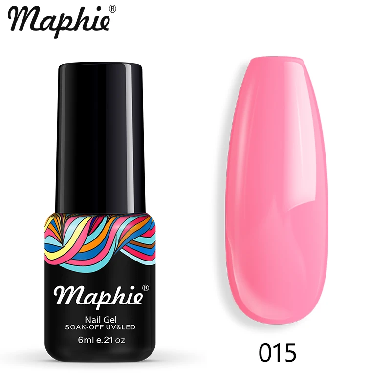 015 Maphie Гель-лак для ногтей все для маникюра Полупостоянный Vernish Soak Off UV/светодиодный Гель-лак нужен базовый верхний слой Блестящий цветной гель - Цвет: 015