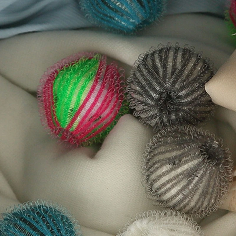 

6pcs nylon laundry ball decontamination washing machine washing and protecting ball sticking and removing hair removal 2021 NEW