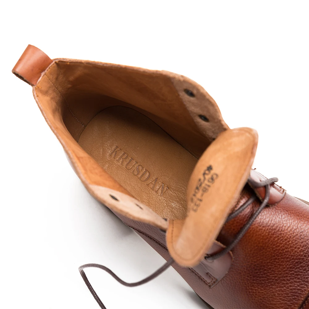 Мужские повседневные Ботинки Martin из натуральной кожи ручной работы на шнуровке