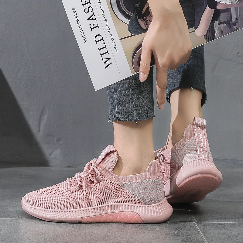 Теннисные туфли женские кроссовки спортивная обувь из дышащей сетки уличная